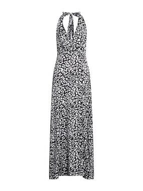 Petal & Pup Black and White Halter Maxi Dress Size S